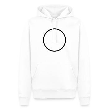 kreis - Männer Premium Bio Hoodie - Weiß - Vorne - Nico (187cm)