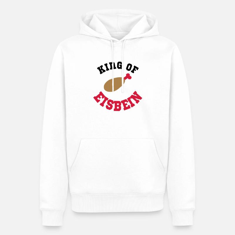 cuire à feu - Sweat à capuche Premium bio Homme - blanc