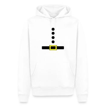 ceinture - Sweat à capuche Premium bio Homme - blanc - Devant - Nico (187cm)