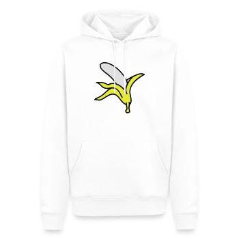 Banana - Männer Premium Bio Hoodie - Weiß - Vorne - Nico (187cm)
