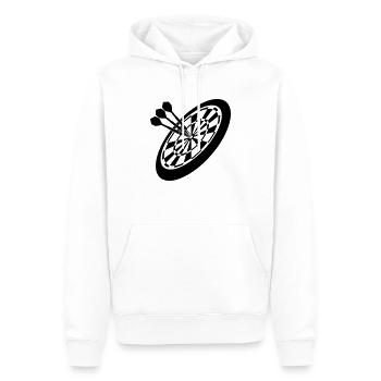 Dart Sport - Sweat à capuche Premium bio Homme - blanc - Devant - Nico (187cm)