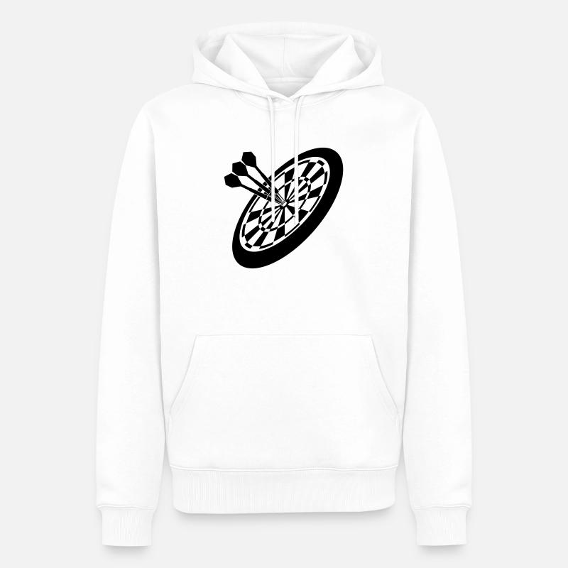 Dart Sport - Sweat à capuche Premium bio Homme - blanc