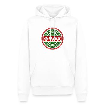 Basque Wax 2 - Sweat à capuche Premium bio Homme - blanc - Devant - Nico (187cm)