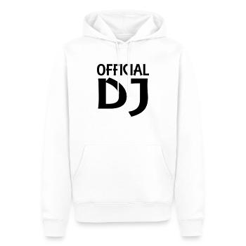 Official DJ - Männer Premium Bio Hoodie - Weiß - Vorne - Nico (187cm)