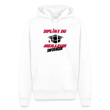Diplôme du meilleur infirmier - Männer Premium Bio Hoodie - Weiß - Vorne - Nico (187cm)