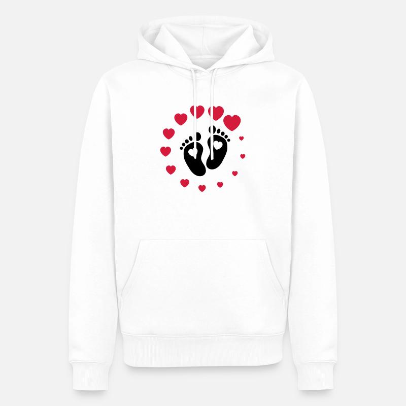 Baby loading - Sweat à capuche Premium bio Homme - blanc