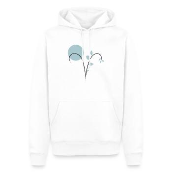 Astrologisches Zeichen widder Widder - Männer Premium Bio Hoodie - Weiß - Vorne - Nico (187cm)