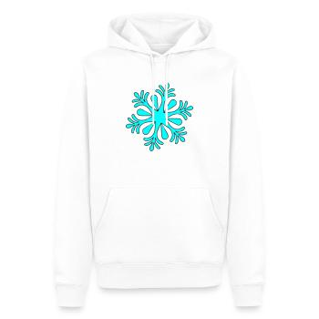 Snow, Schneeflocke - Männer Premium Bio Hoodie - Weiß - Vorne - Nico (187cm)