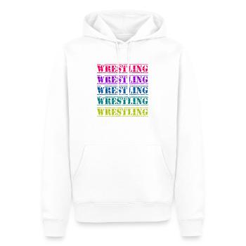 T shirt wrestling - Men’s Premium Organic Hoodie - white - Front - Nico (187cm)