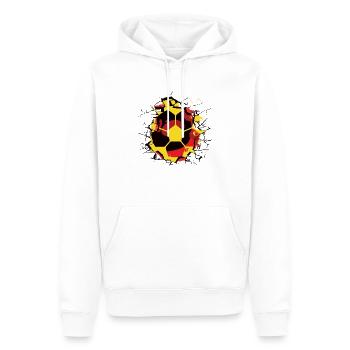 Germany Soccer German Football Deutschland Futbol - Männer Premium Bio Hoodie - Weiß - Vorne - Nico (187cm)