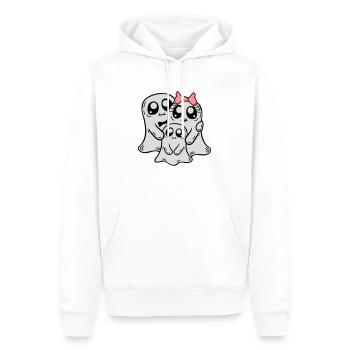 Enfant Parents Fantômes Couple - Sweat à capuche Premium bio Homme - blanc - Devant - Nico (187cm)
