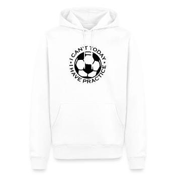 Football - Sweat à capuche Premium bio Homme - blanc - Devant - Nico (187cm)