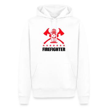 firefighter feuerwehr - Männer Premium Bio Hoodie - Weiß - Vorne - Nico (187cm)