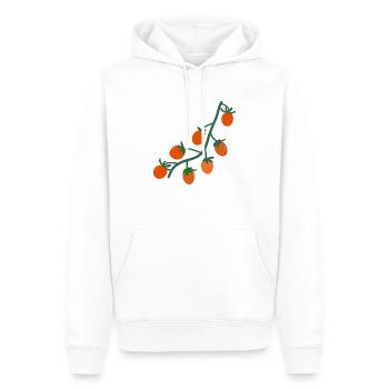 Kirschtomaten2 - Männer Premium Bio Hoodie - Weiß - Vorne - Nico (187cm)