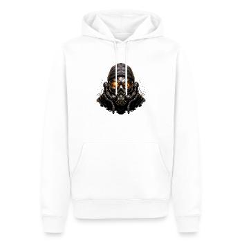 Scénario apocalyptique du masque à gaz - Sweat à capuche Premium bio Homme - blanc - Devant - Nico (187cm)