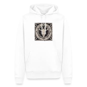 Ziege - Männer Premium Bio Hoodie - Weiß - Vorne - Nico (187cm)