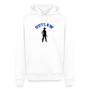 Cow-boy hors-la-loi - Sweat à capuche Premium bio Homme - blanc - Devant - Nico (187cm)