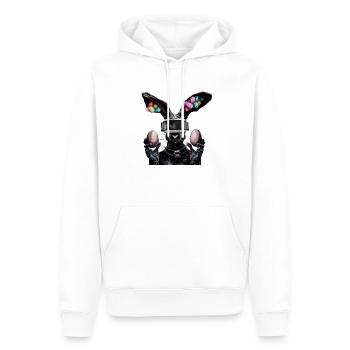 Oster Hase_04 - Männer Premium Bio Hoodie - Weiß - Vorne - Nico (187cm)