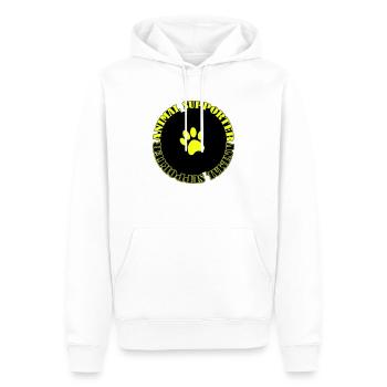 animal supporter - Männer Premium Bio Hoodie - Weiß - Vorne - Nico (187cm)