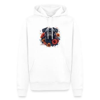 Carlin - Sweat à capuche Premium bio Homme - blanc - Devant - Nico (187cm)