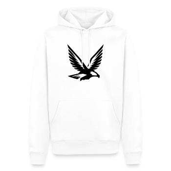 Aigle, faucon, symbole volant, armoiries, vecteur, vecteur - Sweat à capuche Premium bio Homme - blanc - Devant - Nico (187cm)