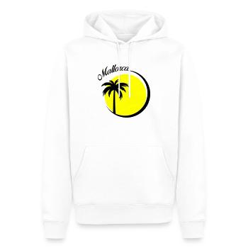mallorca - Männer Premium Bio Hoodie - Weiß - Vorne - Nico (187cm)