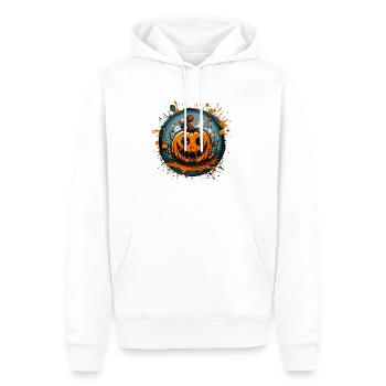 Pumpkin Halloween 2 - Men’s Premium Organic Hoodie - white - Front - Nico (187cm)