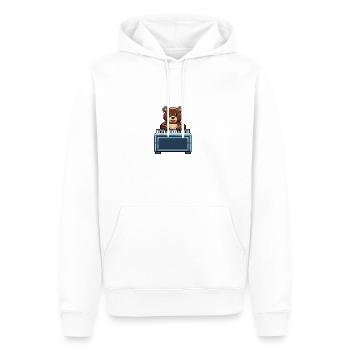 Die Bären-Saga - KLAVIER SPIELEN - Männer Premium Bio Hoodie - Weiß - Vorne - Nico (187cm)