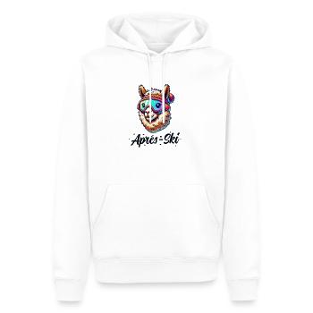 alpaka skibrille apres ski - Männer Premium Bio Hoodie - Weiß - Vorne - Nico (187cm)