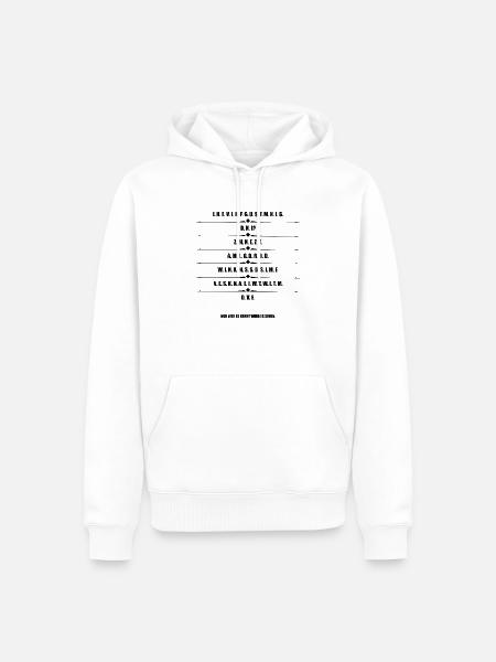 Der Code der Macht Teil 1 - Geheimcode 66 - Männer Premium Bio Hoodie - Weiß