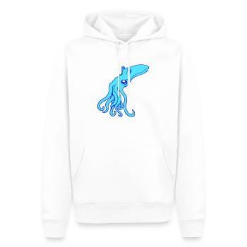 Pieuvre, Pieuvre, Pieuvre, Céphalopode, Calmar géant - Sweat à capuche Premium bio Homme - blanc - Devant - Nico (187cm)