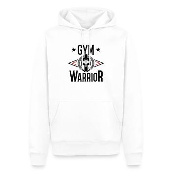 Gymnase Warrior Training Spartan - Sweat à capuche Premium bio Homme - blanc - Devant - Nico (187cm)