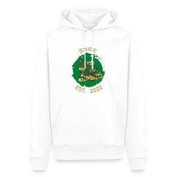 日本の火 - Männer Premium Bio Hoodie - Weiß - Vorne - Nico (187cm)