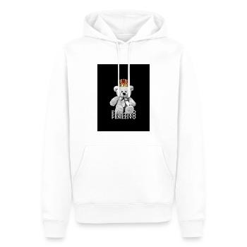 Nounours Royal - Penezivo - Sweat à capuche Premium bio Homme - blanc - Devant - Nico (187cm)