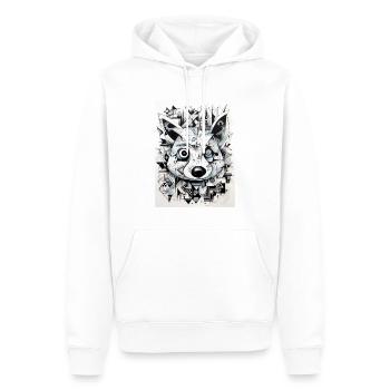Wombat Graffiti - Men’s Premium Organic Hoodie - white - Front - Nico (187cm)