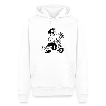 Lustiger Italiener - Männer Premium Bio Hoodie - Weiß - Vorne - Nico (187cm)
