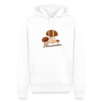 pilzsammler,steinpilze,pilze,sammler - Männer Premium Bio Hoodie - Weiß - Vorne - Nico (187cm)