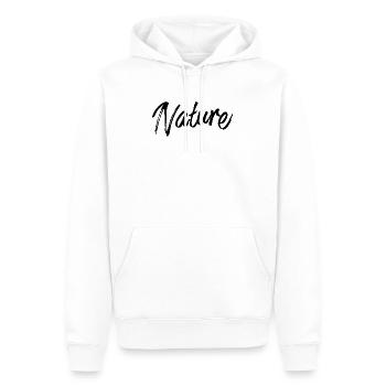 Nature - Männer Premium Bio Hoodie - Weiß - Vorne - Nico (187cm)