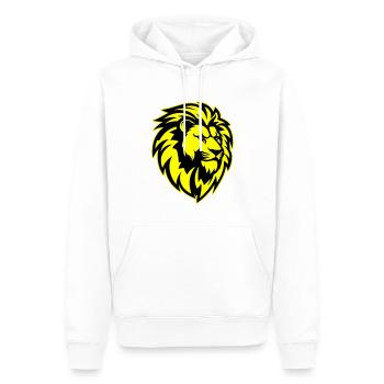 Tête de Lion - Sweat à capuche Premium bio Homme - blanc - Devant - Nico (187cm)
