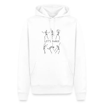 Lets Dance Skelette 2 - Männer Premium Bio Hoodie - Weiß - Vorne - Nico (187cm)