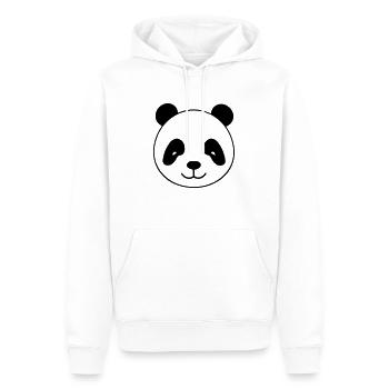 panda - Sweat à capuche Premium bio Homme - blanc - Devant - Nico (187cm)