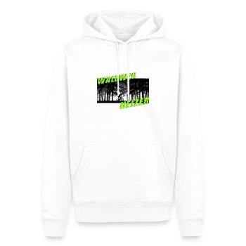 Waldweg Heizer - Mountainbike Fahrrad Geschenkidee - Männer Premium Bio Hoodie - Weiß - Vorne - Nico (187cm)