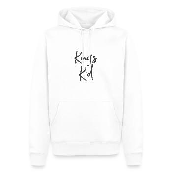 Christian Design King’s Kid - Sweat à capuche Premium bio Homme - blanc - Devant - Nico (187cm)