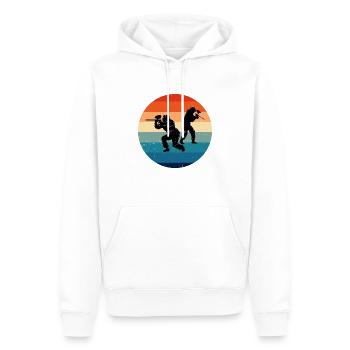 Damen Paintballspielen Paintballspieler Paintball - Männer Premium Bio Hoodie - Weiß - Vorne - Nico (187cm)