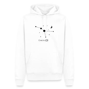 Zodiac sign Cancer - Men’s Premium Organic Hoodie - white - Front - Nico (187cm)