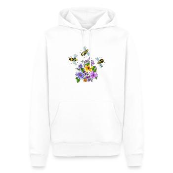 Insekten - Männer Premium Bio Hoodie - Weiß - Vorne - Nico (187cm)