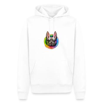 Not Your Puppy Design - Männer Premium Bio Hoodie - Weiß - Vorne - Nico (187cm)