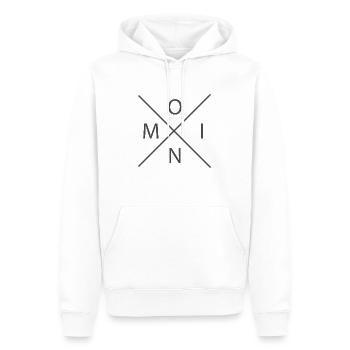 Moin - Sweat à capuche Premium bio Homme - blanc - Devant - Nico (187cm)