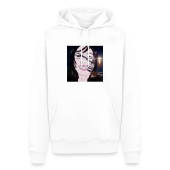 Lucky - Männer Premium Bio Hoodie - Weiß - Vorne - Nico (187cm)