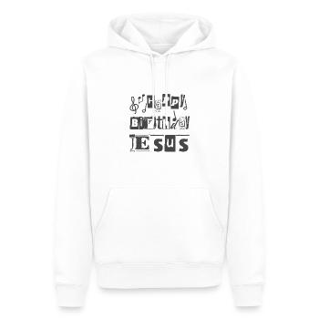 Christliches Weihnachtsdesign Alles Gute zum Geburtstag Jesus - Männer Premium Bio Hoodie - Weiß - Vorne - Nico (187cm)